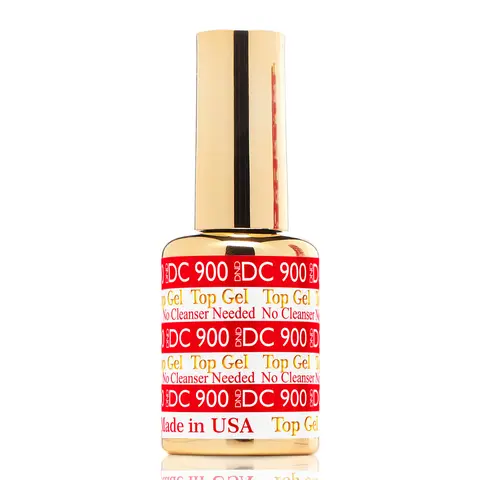 DND DC 900 Top Gel Nail Polish - 0.6oz Polygel Cosmetic, Low Cleanup, No Cleanser Needed, Cuticle Care, Nail Art, for DIY & Professional Manicures (Name-Included), Diy Manicure, Nail Supplies