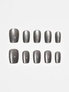 Aura Nails Obsidian Mist Squoval Press-On Nails - 10 Pc Set