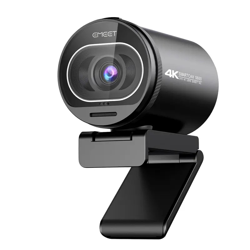 EMEET S600/S800 4K Auto Focus Webcam (S600 Series), 1080P 60FPS, Built-in Mics, Privacy Cover - PC Accessories, Webcam for PC, Gaming Items for Content Creators, School Use