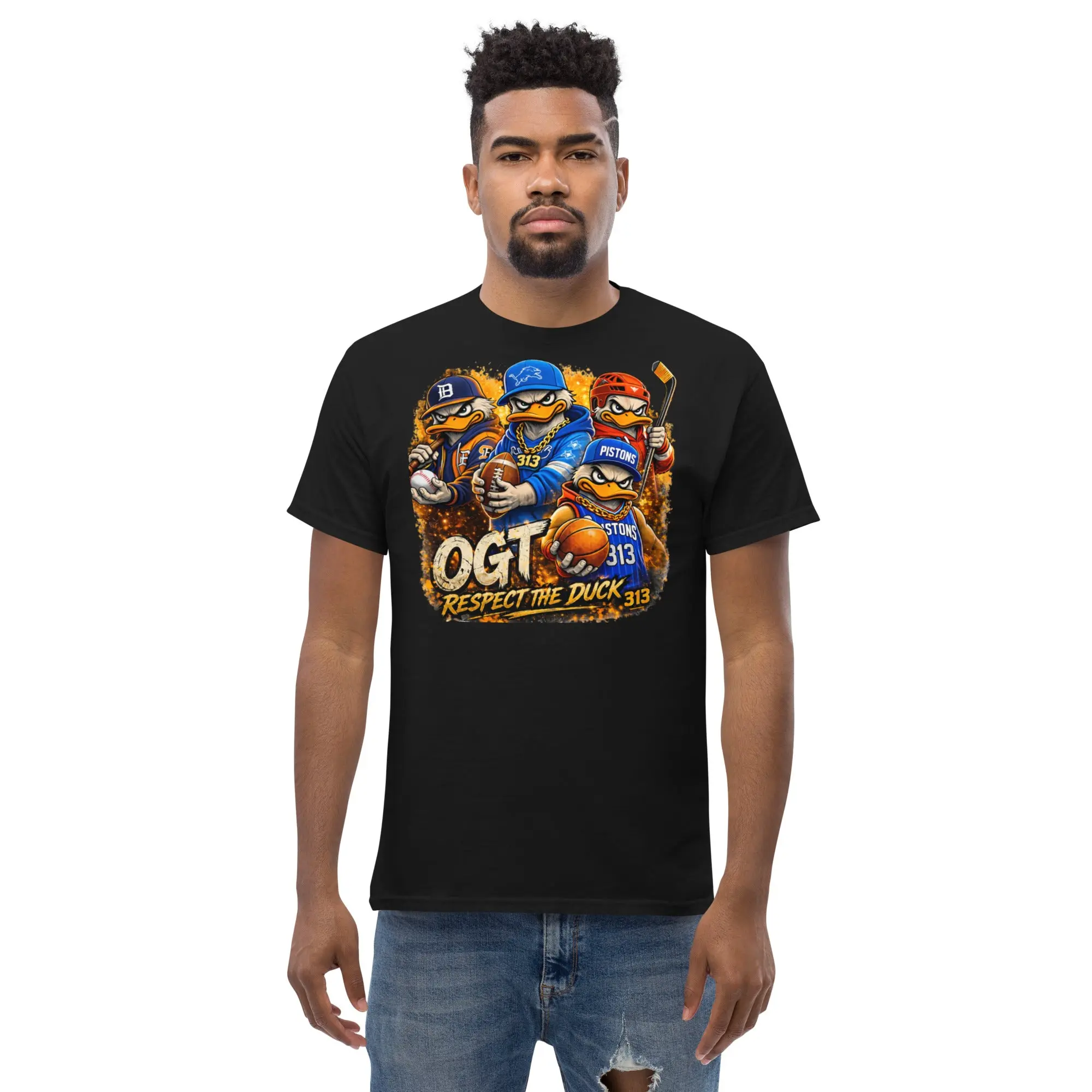 OGT's Original Detroit Tigers Graphic T-Shirt - Men's Short-Sleeve Cotton Soft Streetwear Top