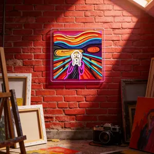 LED Neon Light, USB Powered Neon Sign, Wall Art Neon Sign, Wall Decor for Home, Bedroom, Teenager Room, Party Atmosphere and Christmas Gift