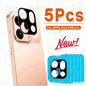 KAYKWONG'S For Oppo Find X9s Pro 5-Pack Bubble-Free Tempered Glass Film, HD Clarity, Fast Touch Response, Oil-Repellent Surface, Perfect Gift