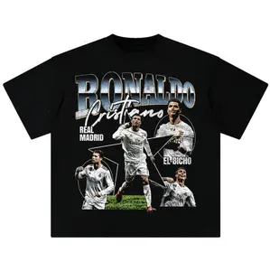 Cristiano Ronaldo Madrid T-Shirt, Cristiano Ronaldo Vintage Graphic Tees, Unisex Soccer Shirt, Sport Merch, Gift For Fan, Cotton comfort Menswear Womenswear Streetwear