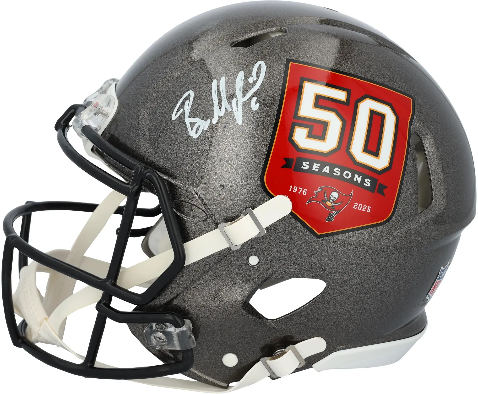 Baker Mayfield Tampa Bay Buccaneers Autographed Riddell 50th Season Speed Authentic Helmet - Fanatics Authentic Certified