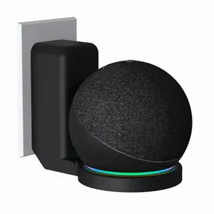 Wall Bracket for Amazon Echo Dot 5Th Gen & Echo Dot 4Th Generation with Cable Storage Save-Space, Echo Dot 5Th Gen Kids Holder Compatible with Echo Dot 4Th Gen / Echo Dot 5Th Gen Wall Mount Bracket BEWZI