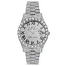 OIDEA Men's Ultra-Light Iced Out Quartz Analog Dress Watch - Round Face, Luxury Roman Numerals, Date Function, Business Casual Fashion Accessory, BF Birthday Gift for Guys, Dress Watches, Bf Birthday Gifts