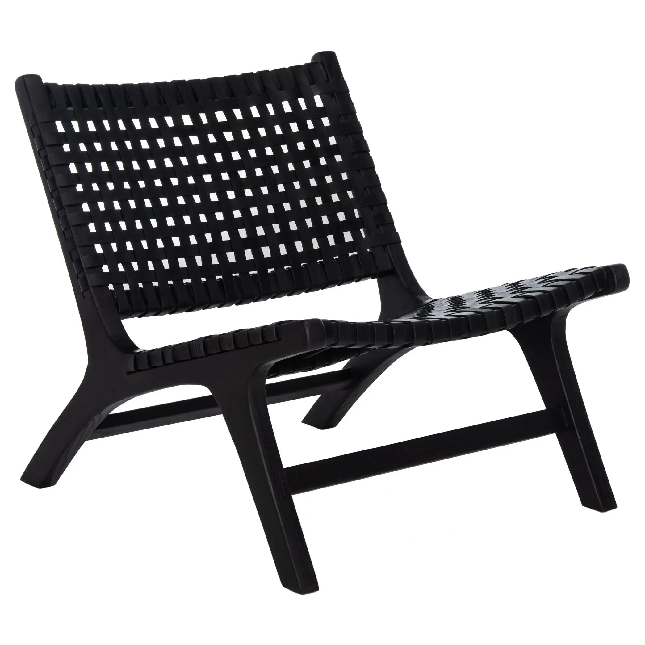 Safavieh Luna Leather Woven Accent Chair