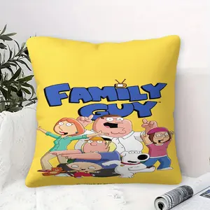 The Square Shaped Pillow With Spoof House Pattern, With Soft And Comfortable Design, Is Perfect For Sofas And Beds, Making It An Ideal Gift For Relaxing Moments