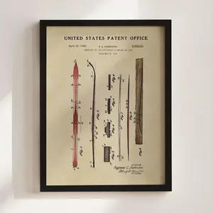 Vintage Ski Patent Poster – Retro Ski Wall Art & Gift for Ski Lovers