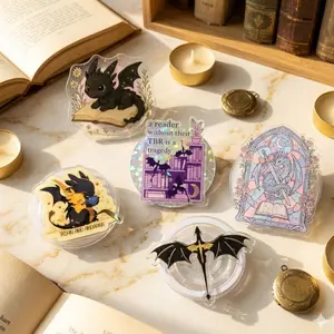 Dragon Book Magnetic Phone Grip – Cute Book Dragon GripTok, Fantasy Reader MagSafe Kindle Grip, Book Lover Accessories, Bookstagram Grip