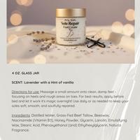 Lavender Hints of vanilla 4 oz Glass Jar