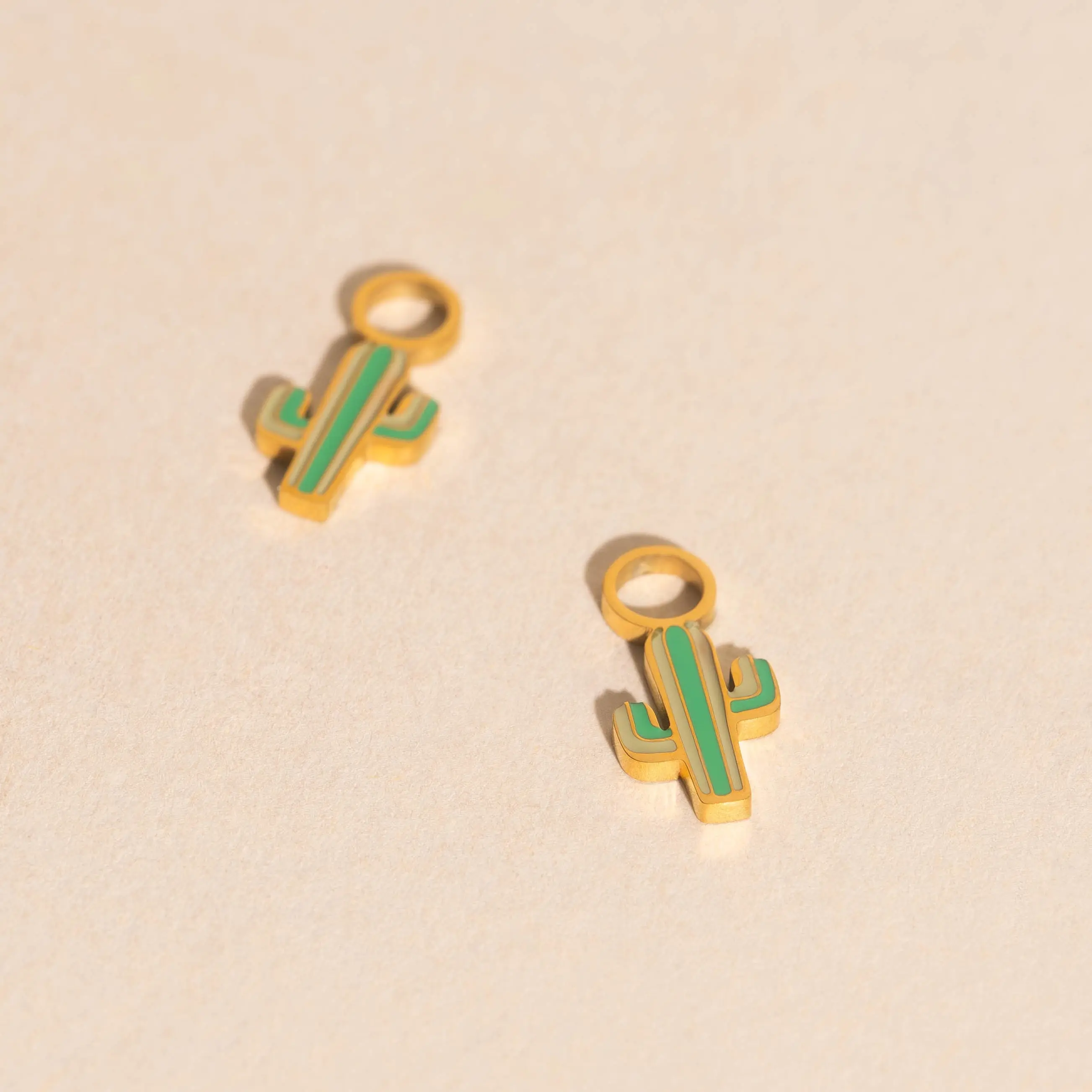 Cactus Huggie Hoop Charms