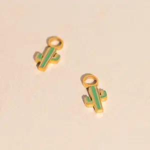 Cactus Huggie Hoop Charms
