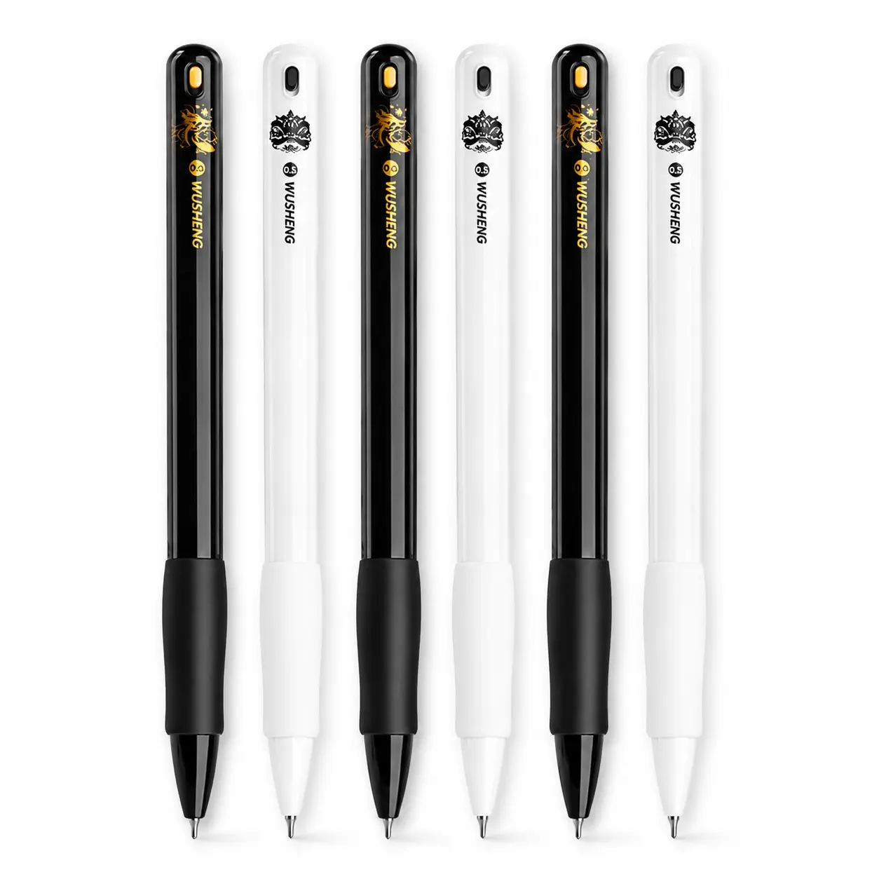 Agile Gel Ink Rollerball Pen - 0.5mm Black Ink, ABS Body, CS Double Ballpoint Tip, Gravity-Sensing Protection, Ergonomic Comfort Grip, Smooth Writing Office Stationery for Recording Meeting Minutes