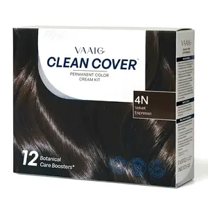 Vaaig Hair Dye Cream 4N Velvet Espresso Salon-Grade Vibrant Color Long-Lasting Fade-Resistant Gentle for Sensitive Scalp Low-Allergy Formula Dermato logically Tested Food-Grade Certified Safe for Home Use Easy Application All-in-One Hair Coloring & Care