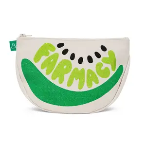 Farmacy Fruit Slice Essentials Pouch - Canvas Travel Skincare Bag