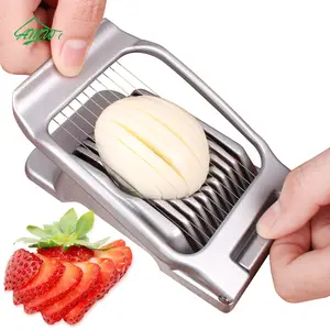 Stainless Steel Egg Slicer for Hard Boiled Eggs Heavy Duty Aluminium Cutter Dishwasher Safe for Egg Strawberry Soft Fruit Mushroom Compact Highquality Rustresistant Multipurpose Healthy Eaters