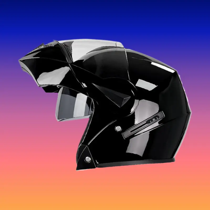 RideSync All-Season Bluetooth Full-Face Motorcycle Helmet for Men-Women, Winter Protection, Equipped with Visor, Thermal Neck Curtain