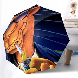 Camel Lighter Printed New Universal Umbrella, Automatic Folding Umbrella, Portable Foldable Design Travel Umbrella, Outdoor Umbrella, Black Friday, Christmas, Birthday Gift D959