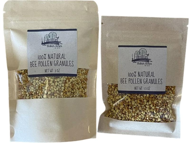 Raw Wildflower Bee Pollen Granules in Resealable Pouch | Dried Pollen Superfood Flavor Natural