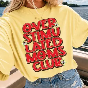 Comfort Colors shirt, Overstimulated Shirt, Overstimulated Moms Shirt, Mama Tees, Trendy Shirt, Comfort Colors Graphic Tee, Womens Oversized Shirt, Trendy Summer Tee, Graphic Shirt for her