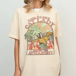 Childless cat lady, childless cat lady against the patriarchy, anti fascist, social democrat, burn the patriarchy, kamala harris coconut