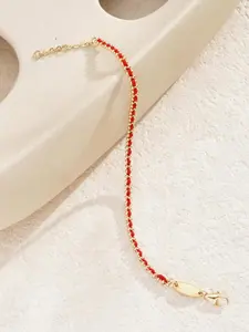 Elegant Cord Bracelet with Sparkling Sequins, Adjustable Simple Weave Design, Unisex Fashion Jewelry for Women and Girls, Adjustable Fit