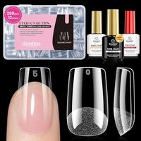 288pcs Short Square Nail Tips (Kit)