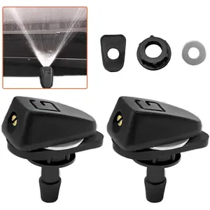 2 count  Front Windshield Washer Nozzle Kit, 0.31" Sprayer   Wiper Nozzles, Adjustable Fan-shaped Auto Windshield Sprayer, Universal Single Hole Nozzle Replacement  for   (Style 1)