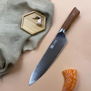 High-Carbon Steel Chef's Knife - Ultra Sharp for Home & Professional Use, Ideal for Slicing and Kitchen Meat Preparation