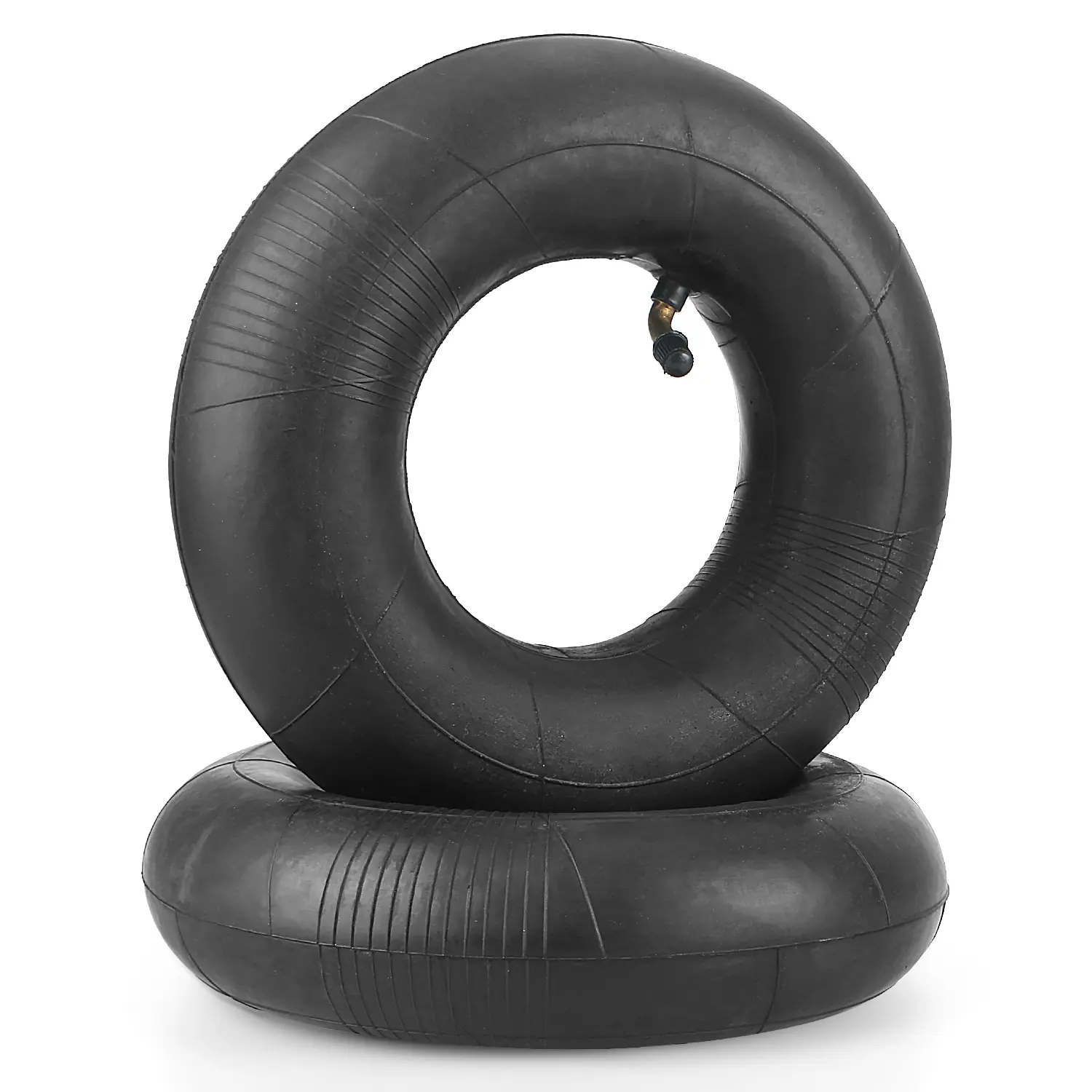 4.10/3.50-4 Heavy Duty Inner Tube with Bent Valve Stem (2-Pack) - Auto Replacement Tire Tubes for Lawn Mowers, Wagons, Go Carts, Pressure Washers, Wood Chippers