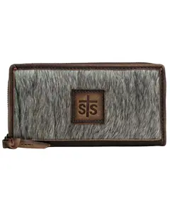 Sts Ranchwear By Carroll Women's By Hair-On Hide Leather Bifold Wallet - Sts68371