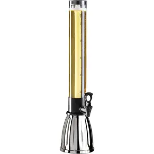 Beverage Dispenser with Spigot & Ice Tube, Margarita Tower, Mimosa Tower, Perfect Drink Dispensers for Parties, Drink Tower, Holds Plastic Steel