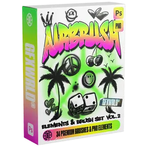 Airbrush Elements & Brush Kit (Vol. 2)