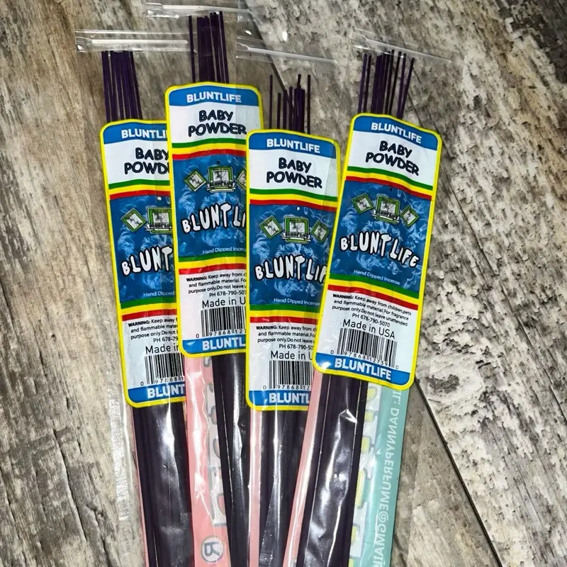 X1 Baby Powder  Perfume Scented AromaJumbo Incense Sticks - 19 in, 25 Sticks Per Pack