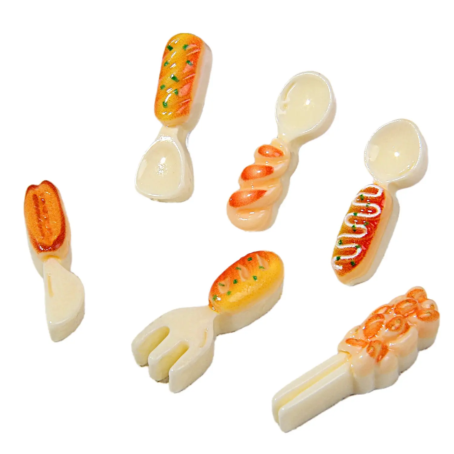 Fun realistic miniature food play utensils, resin accessories, miniature kitchen decorations, DIY fridge magnets