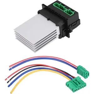 Blower Resistor,Blower Fan,Car Blower,Blower Motor Resistor with Harness Heater Fan 6441L2 6441.L2 7701048390 7701207718 509355 Fit for C5 C3 C2 for 207 406 607 1007