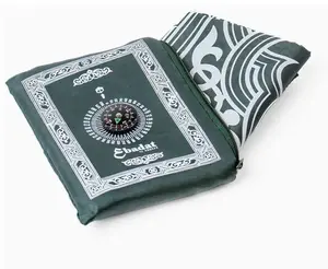 Portable prayer mats come in different colors and have their own pouch for easy transport, perfect for praying on any surface