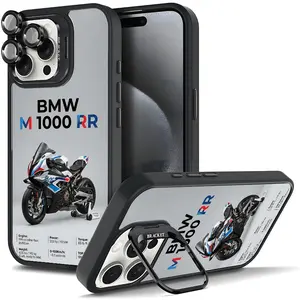 Sports Bike Racing Phone Case For Samsung iphone 17/AIR 16 15 14 13 12 11 PRO PLUS MAX COOL Fashionable Tough Magnetic Durable Metal lens frame Film Bracket Stand Gift Full Protection Camera Holder Phone Cases Cover 11X-L1263