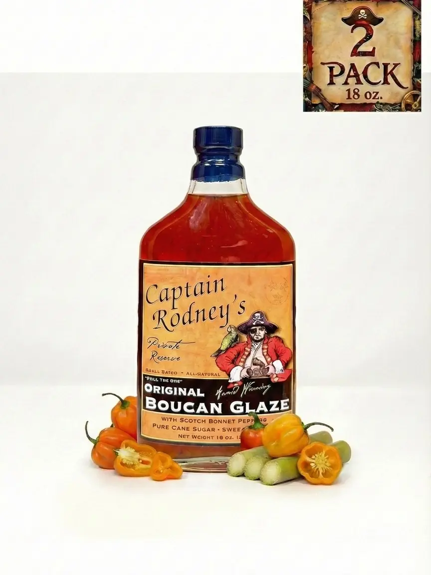 Captain Rodney's Boucan Pepper Glaze 18 oz (2 Pack)