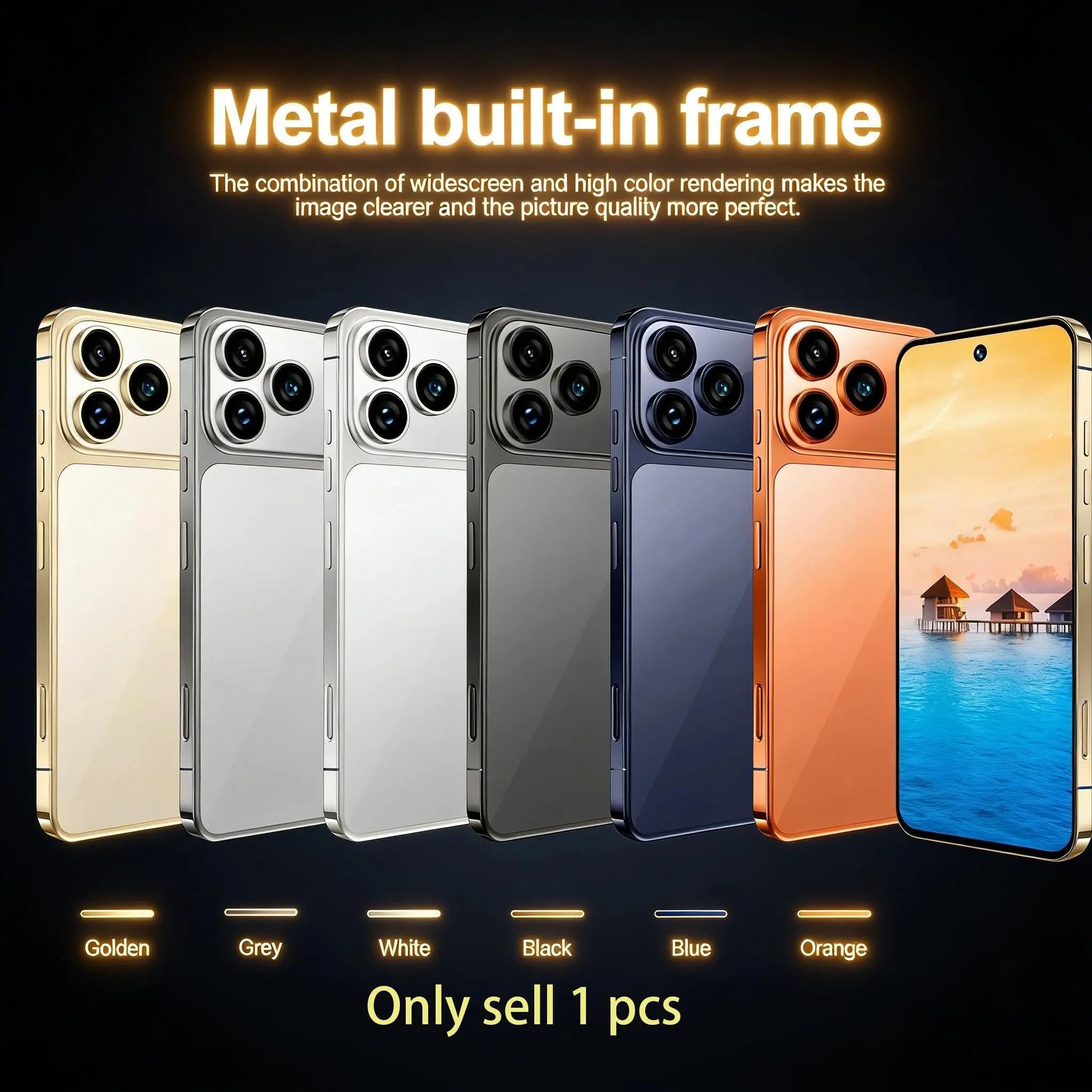 Android 10.0 Smartphone, 6.8-Inch HD Large Screen, Lightweight Portable Fashion Phone, 3gb+64GB Storage, 4g Full Network Dual Sim, Cellphone, Mobile