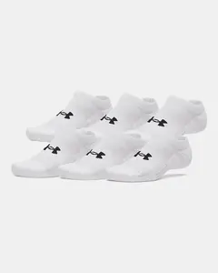 Under Armour Performance Cotton Unisex 6-Pack No Show Socks