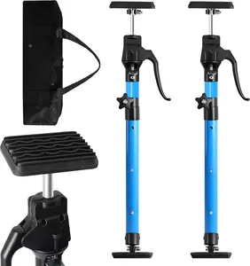 Cabinet Jack Support Pole 2 count, 23.6-45.3 Inches Steel Telescopic Quick Rod Adjustable 3rd Hand Support System 200lbs Capacity for Installing Cabinets, Heavy Duty Cabinet Lift Jack