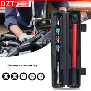 72-Tooth 1/2" Torque Wrench 20-230Nm - Round Tube Preset Tool for Auto Spark Plugs
