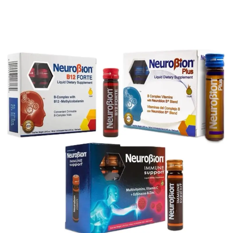 Neuro Multivitaminicos Kit de Neurobion B12 Forte + Immune + Plus  Multi-Pack - 10 Vials of 10ml Liquid Formula for Immune Support, 20g Each -  Fitness Supplement Dietary Healthcare Edible - TikTok Shop