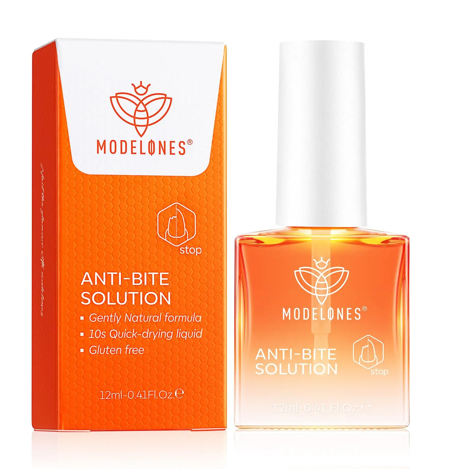 Modelones Nail Anti-Bite Solution, Kids Biting PreventionUpgraded Thumb Sucking Deterrent | Bitter No Bite Nail Polish for Nail Care Stop Biting Nail Quick Dry Nail Biting Polish for Kids Adults Anti Finger 0.48 fl oz