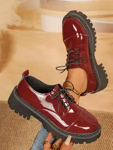 Vintage Style Women's Loafers, One Strap Decoration, British and Japanese Student Style, All Seasons, Round Toe, Eva Sole, Loafers