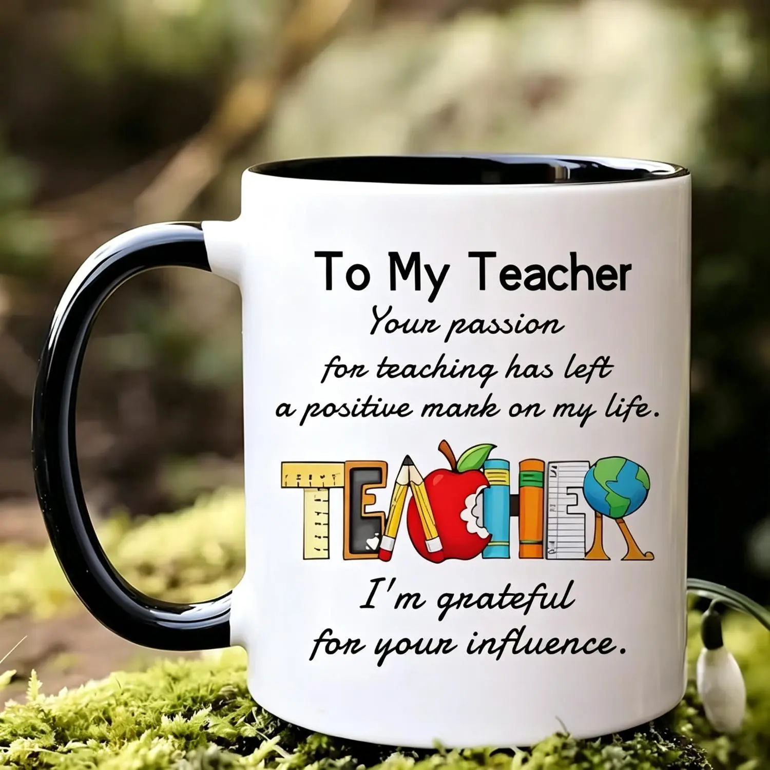 Ceramic Teacher Appreciation Coffee Mug Graduation Christmas Thanksgiving Appreciation Gift No Electricity Needed