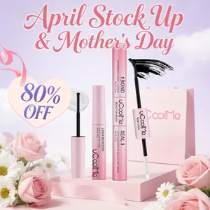 uCoolMe Lashes 2In1 Bond & Seal Waterproof Glue for Lashes Cluster Strong Hold for Beginner Friend 3in1 Makeup Glue & Remover