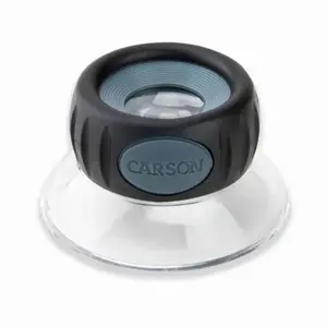 Carson LumiLoupe Plus 17.5x Focusable Stand Loupe Magnifier with Dual Lens Focusing System (LO-15)